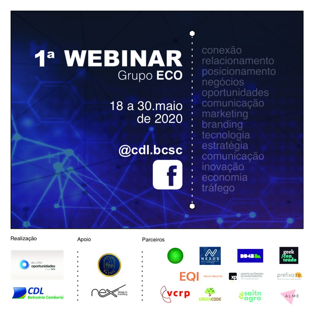 Grupo Eco e CDL BC promovem série de webinars voltada ao varejo